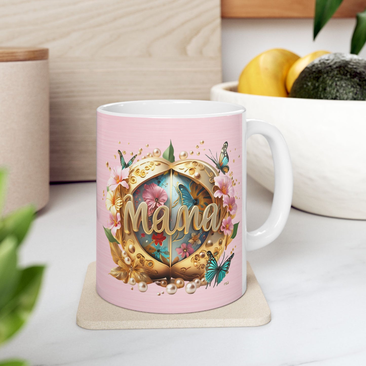 Floral Mother's Day Ceramic Mug - 11oz