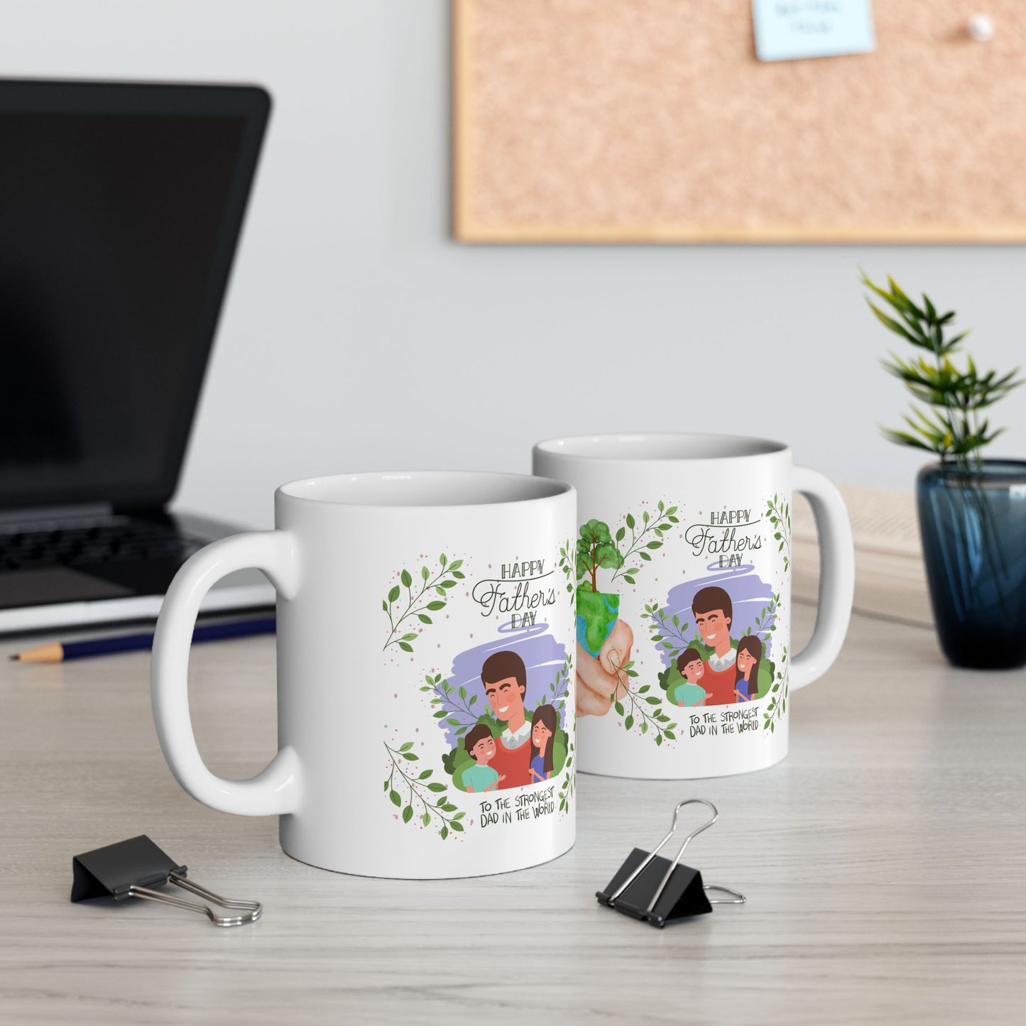Eco-Friendly Hands Holding Earth Ceramic Mug - Perfect Gift for Nature Lovers
