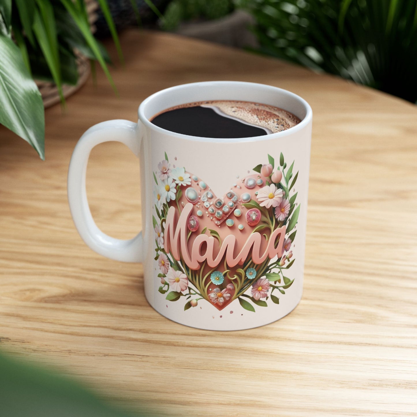 Floral "Mama" Ceramic Mug - Perfect Gift for Mother's Day & Special Occasions