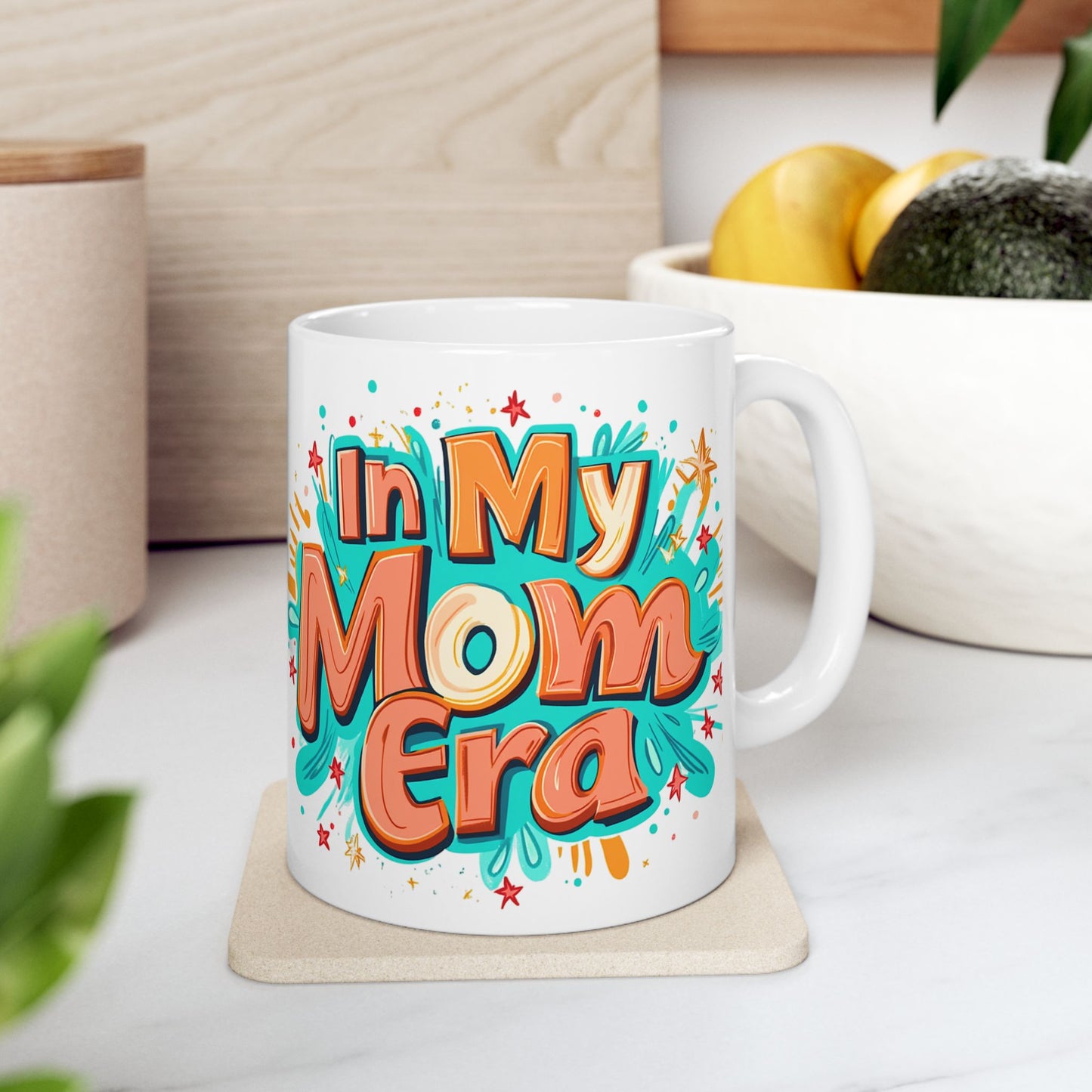 Colorful Mom Themed Ceramic Mug - Perfect Gift for Mother's Day or Any Occasion