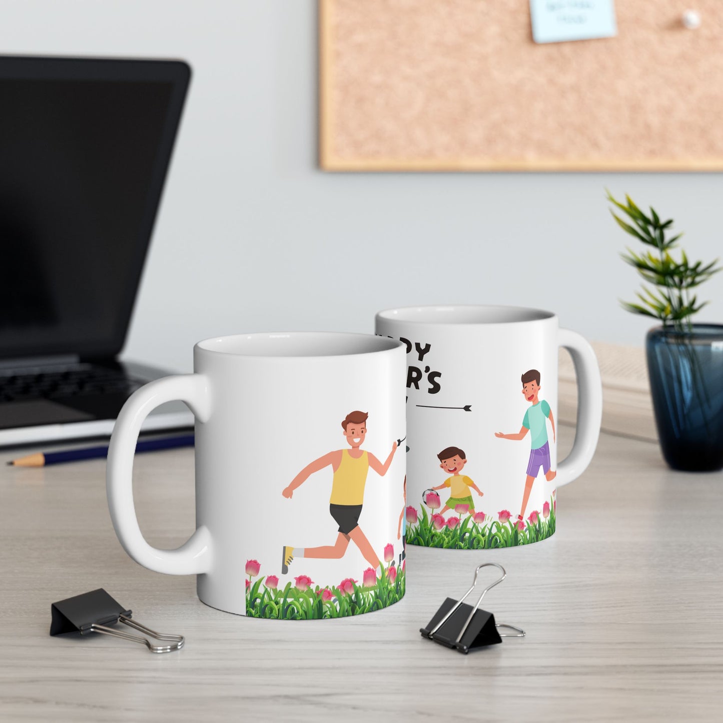 Happy Father's Day Ceramic Mug - Fun Dad Gift for Coffee & Tea Lovers