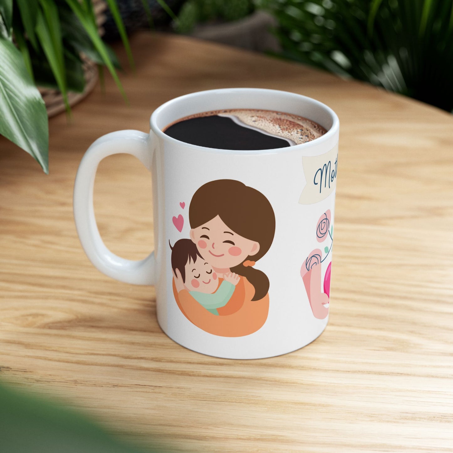 Mother's Day Ceramic Mug - Heartwarming Gift for Moms