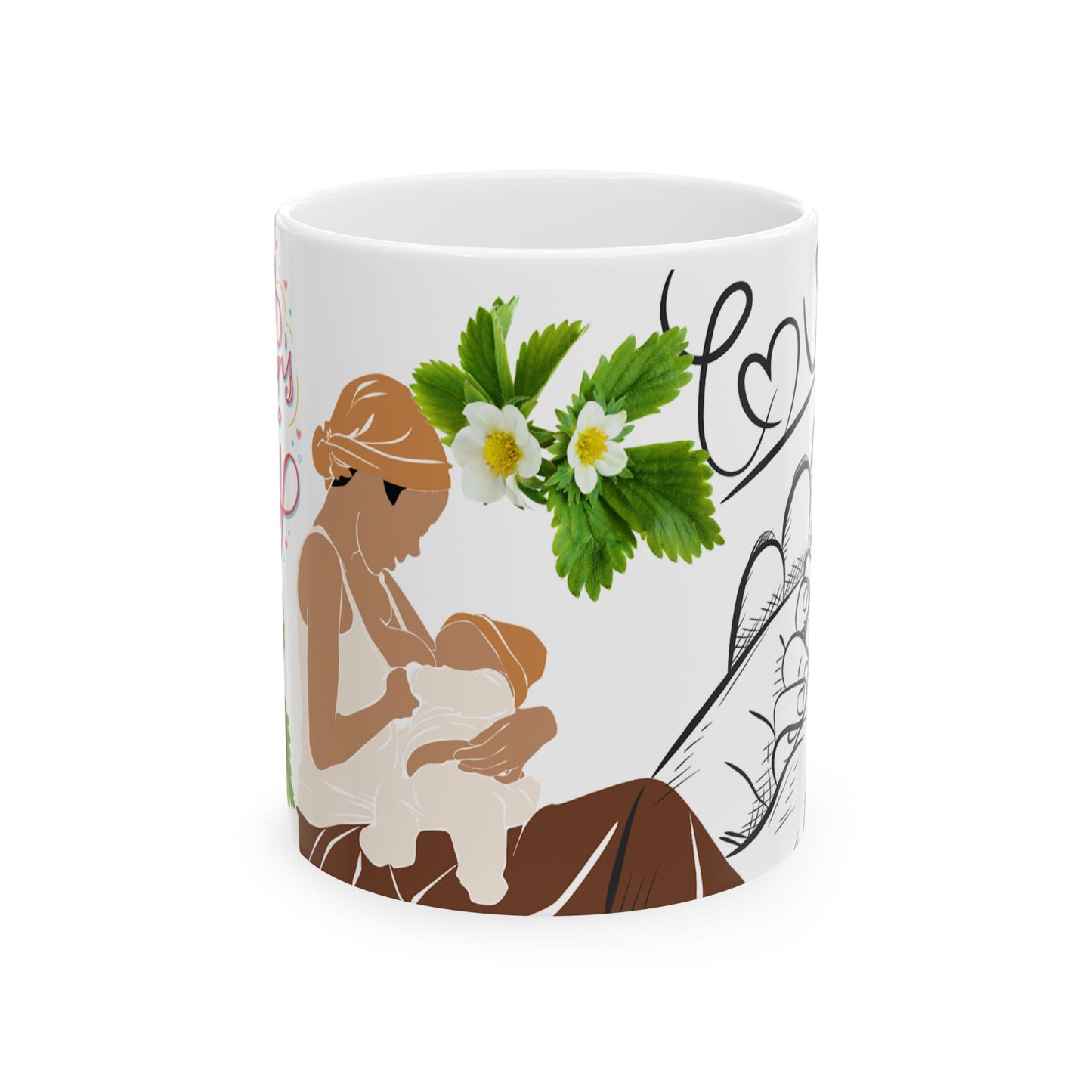 Nurturing Love Ceramic Mug - Perfect Gift for Mothers
