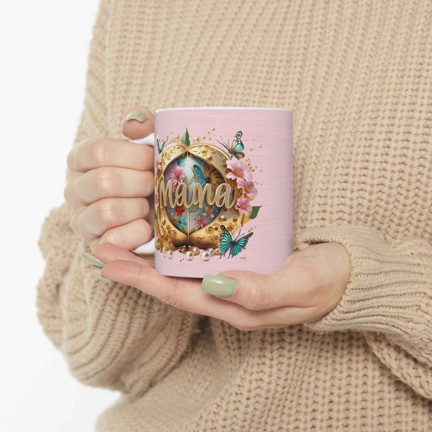 Floral Mother's Day Ceramic Mug - 11oz