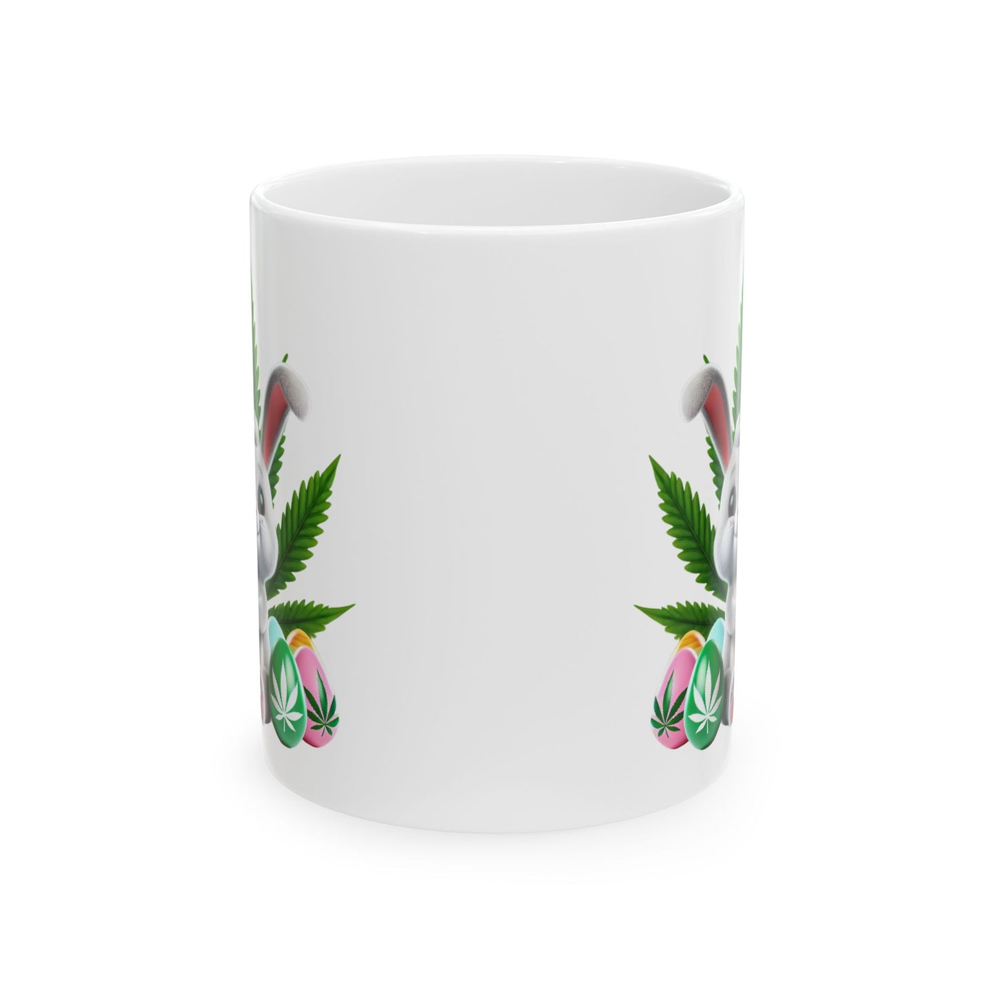 Colorful Cannabis-Themed Ceramic Mug - 11oz
