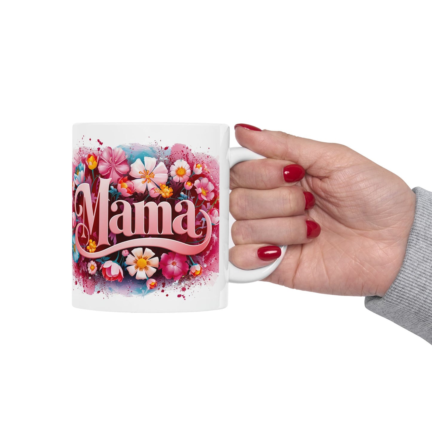 Floral Mama Ceramic Mug - Perfect Gift for Mother's Day