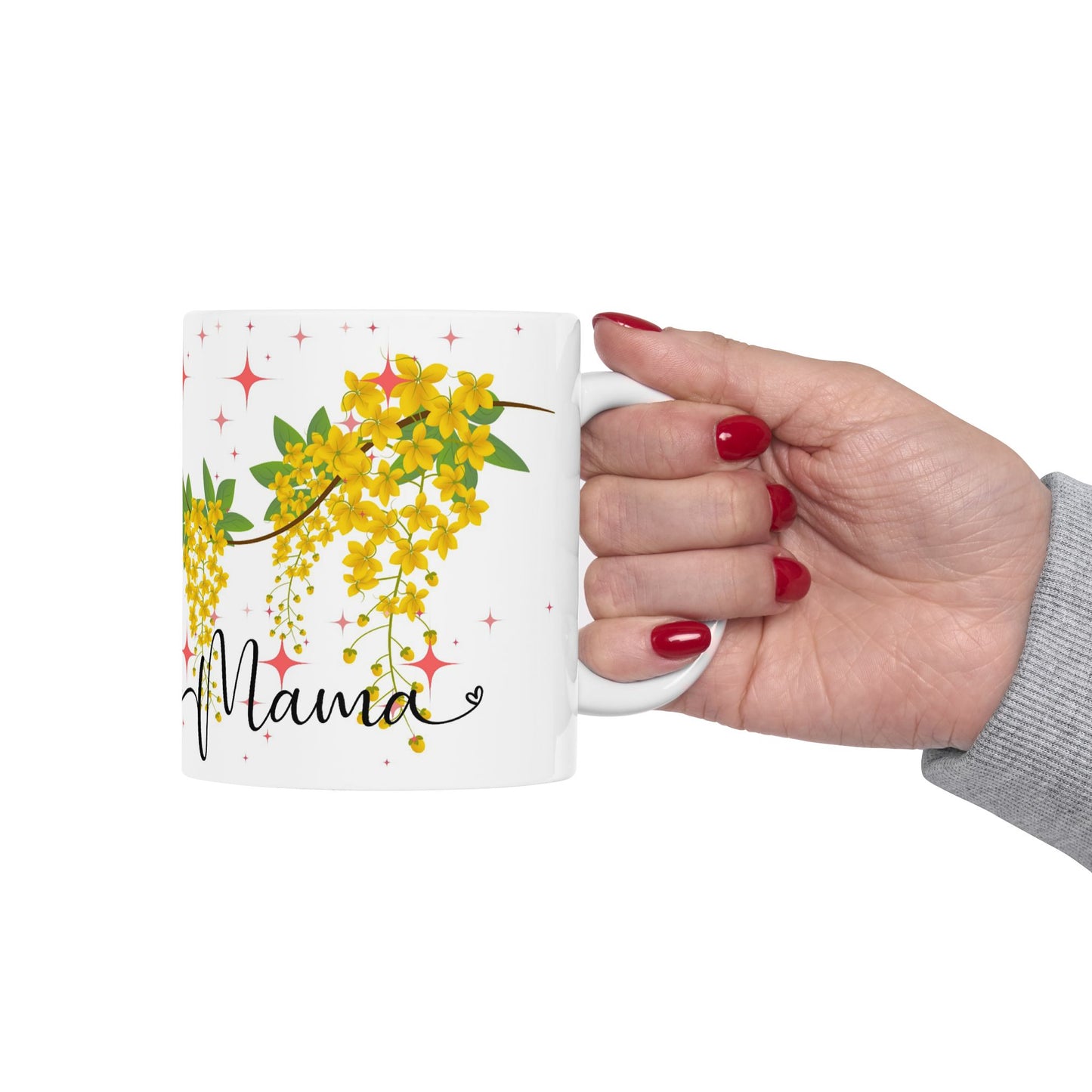 Floral Motherhood Ceramic Mug - Perfect Gift for Moms
