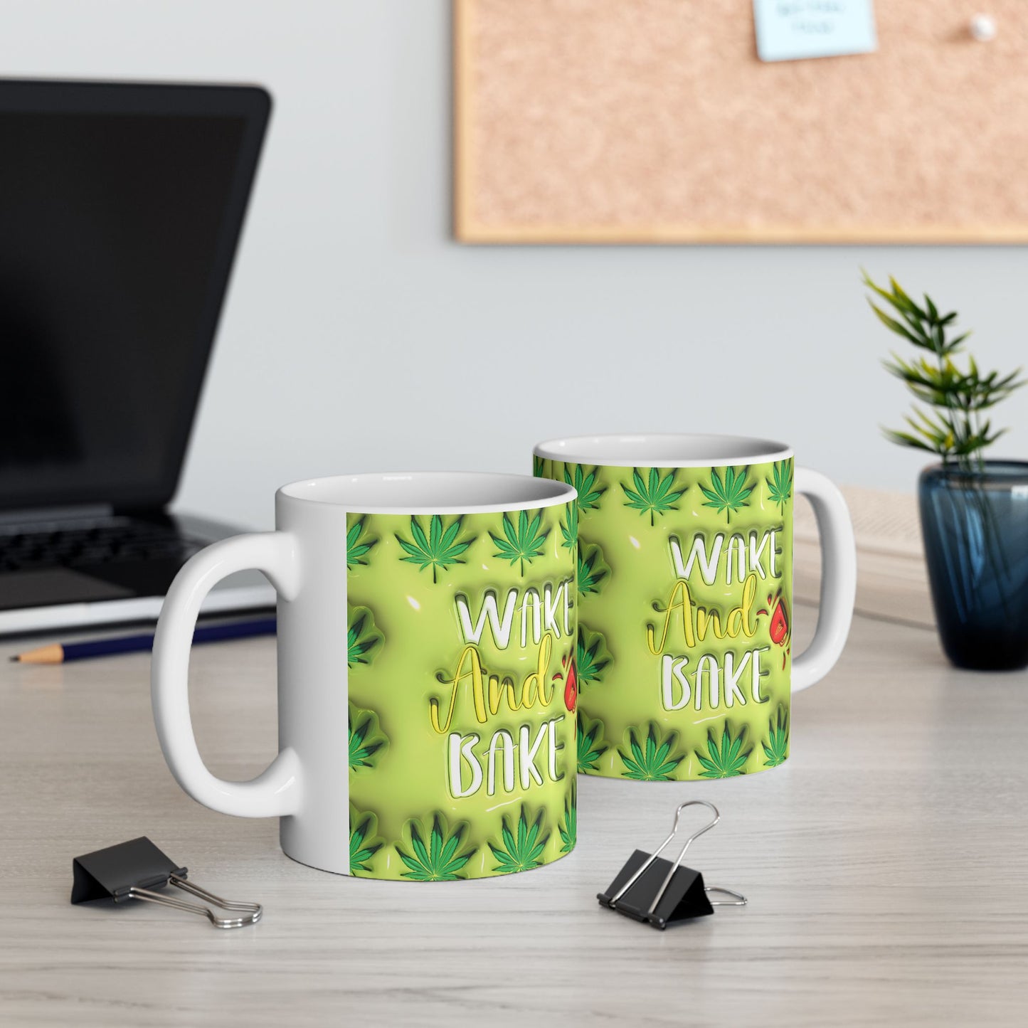 Fun Cannabis-Themed Ceramic Mug - Perfect for Chill Moments