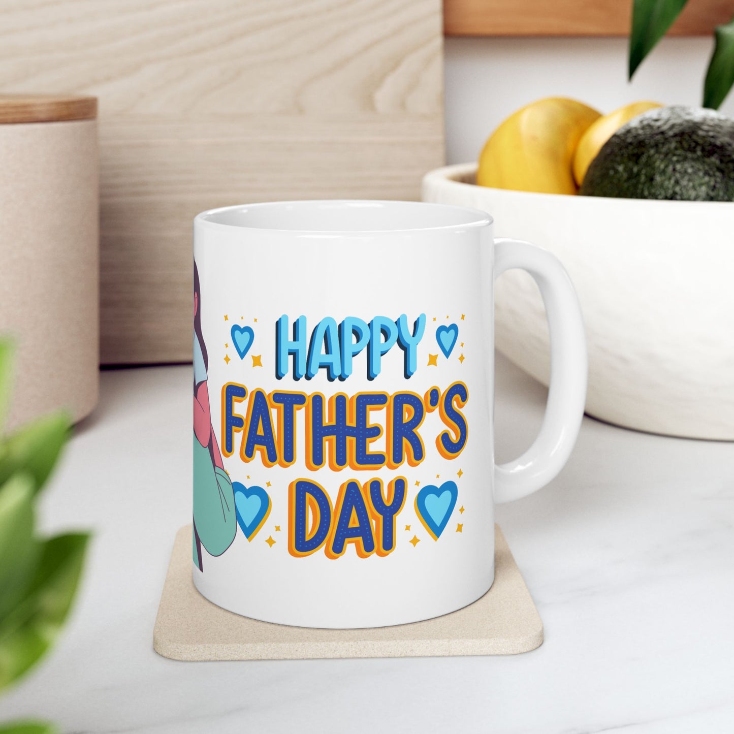 I Love Dad Ceramic Mug - Perfect Gift for Father's Day