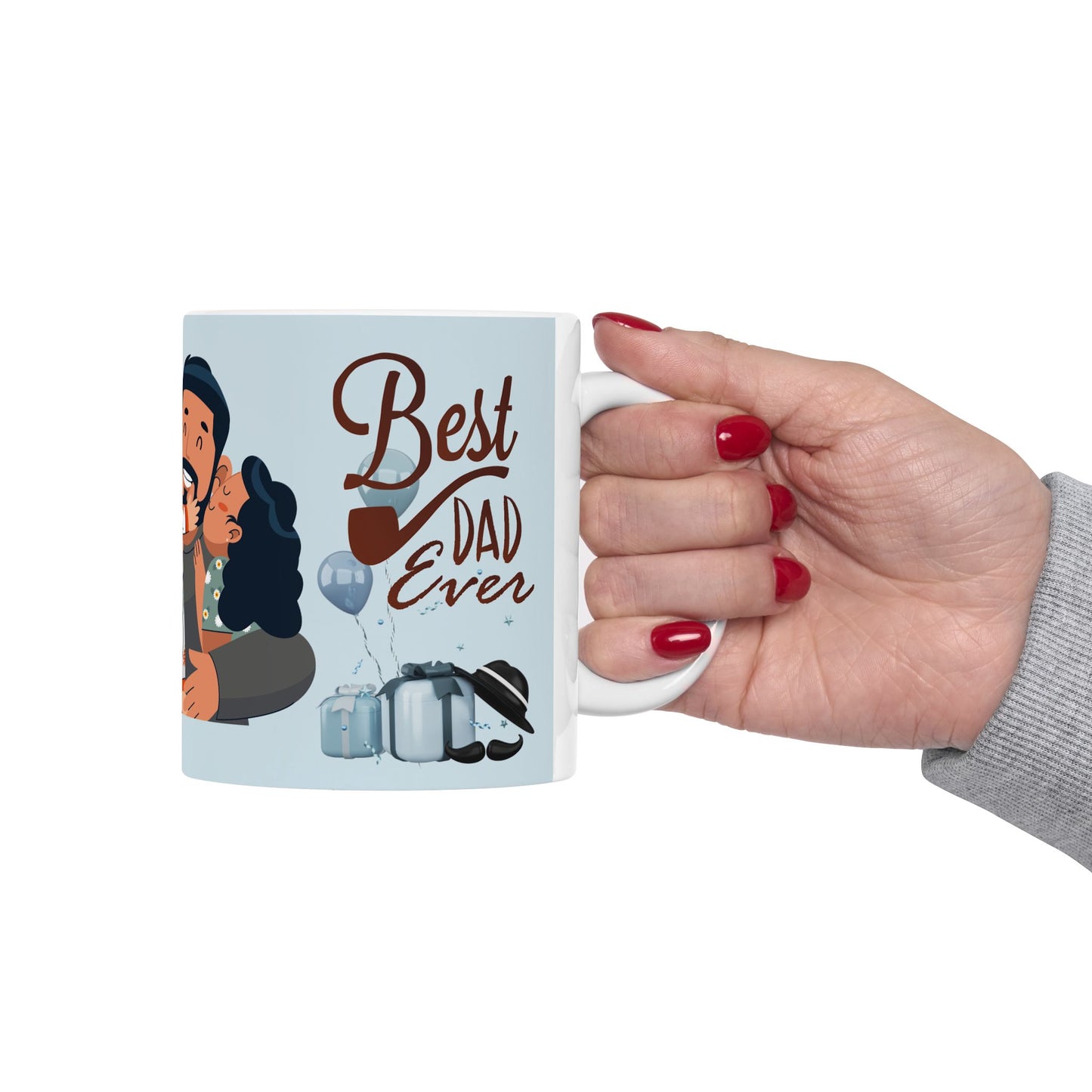 Best Dad Ever Ceramic Mug - Perfect Gift for Father's Day