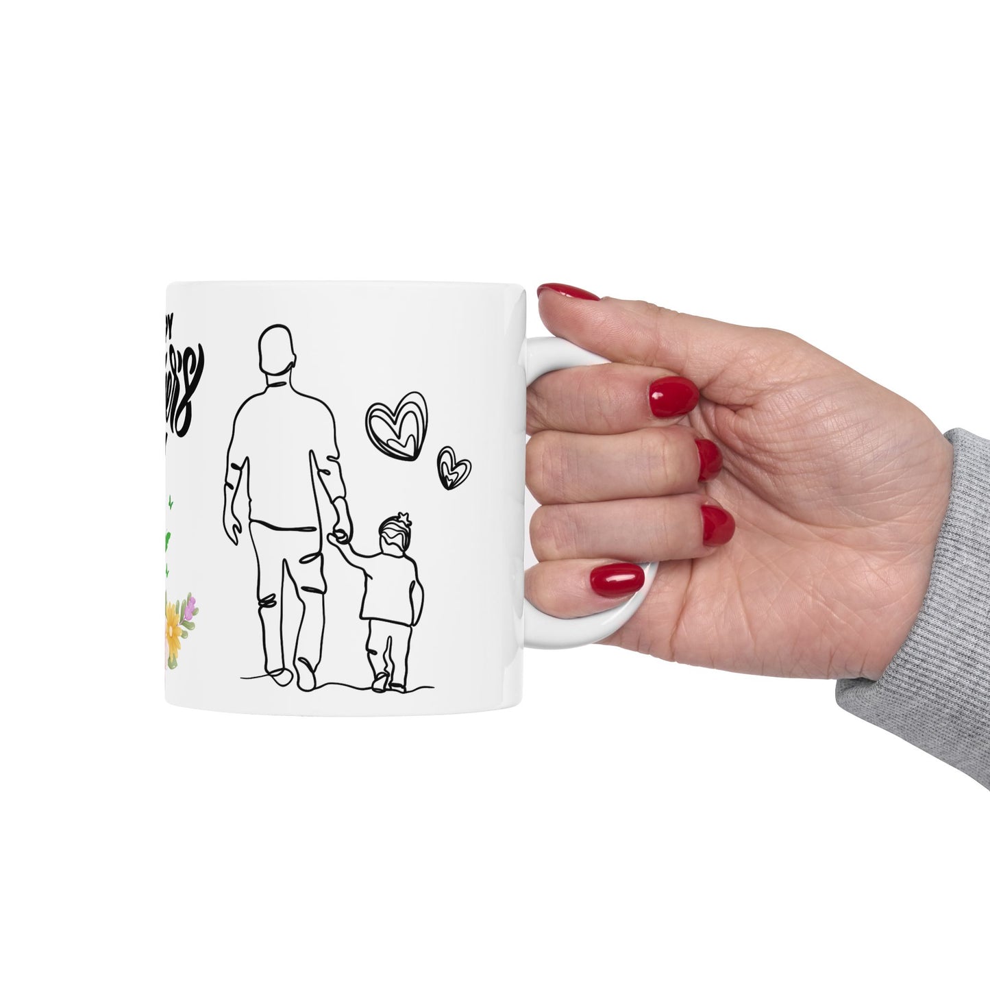Happy Father's Day Ceramic Mug - Perfect Gift for Dad
