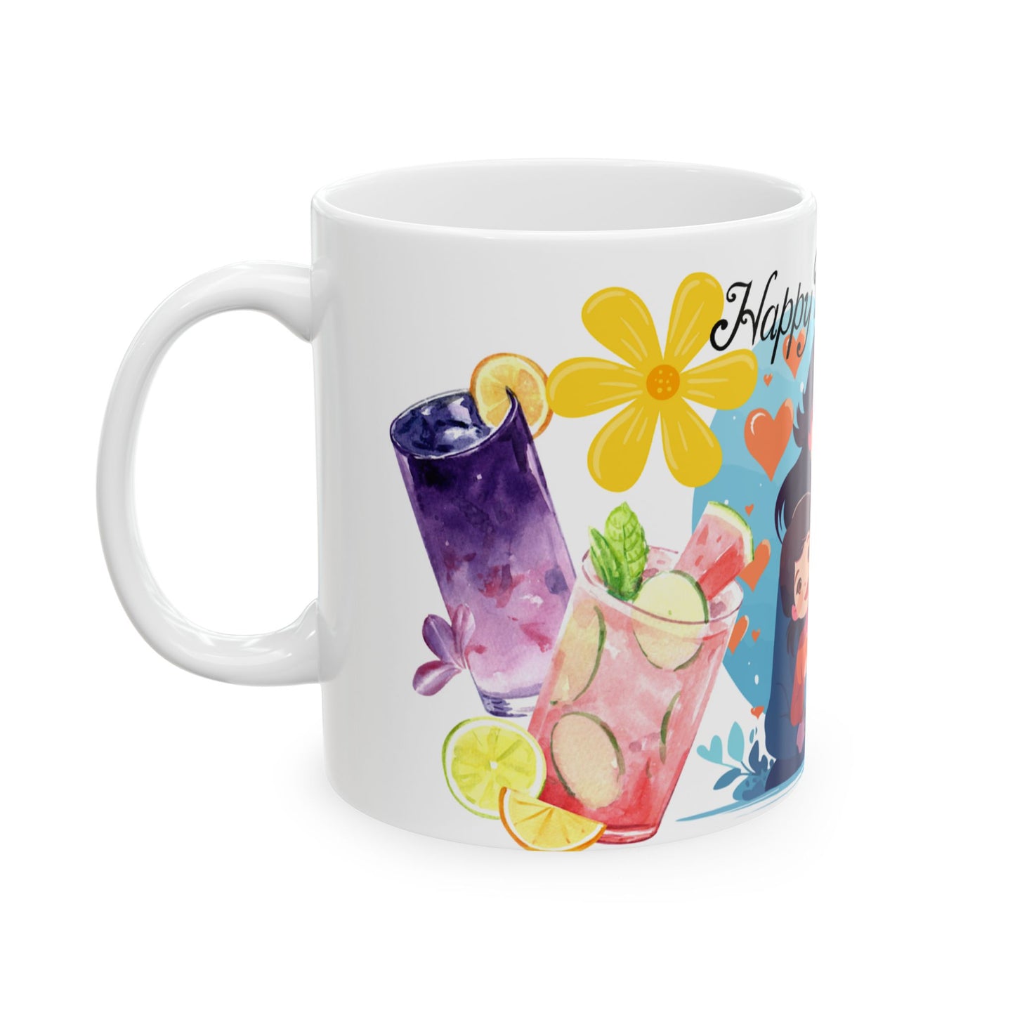 Happy Mother's Day Ceramic Mug - Heartwarming Gift for Moms 11oz