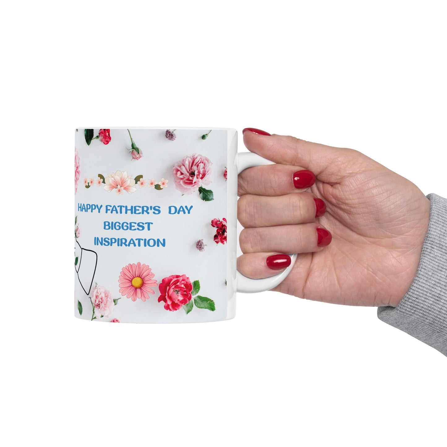 Floral Mother's Day Ceramic Mug - Perfect Gift for Mom