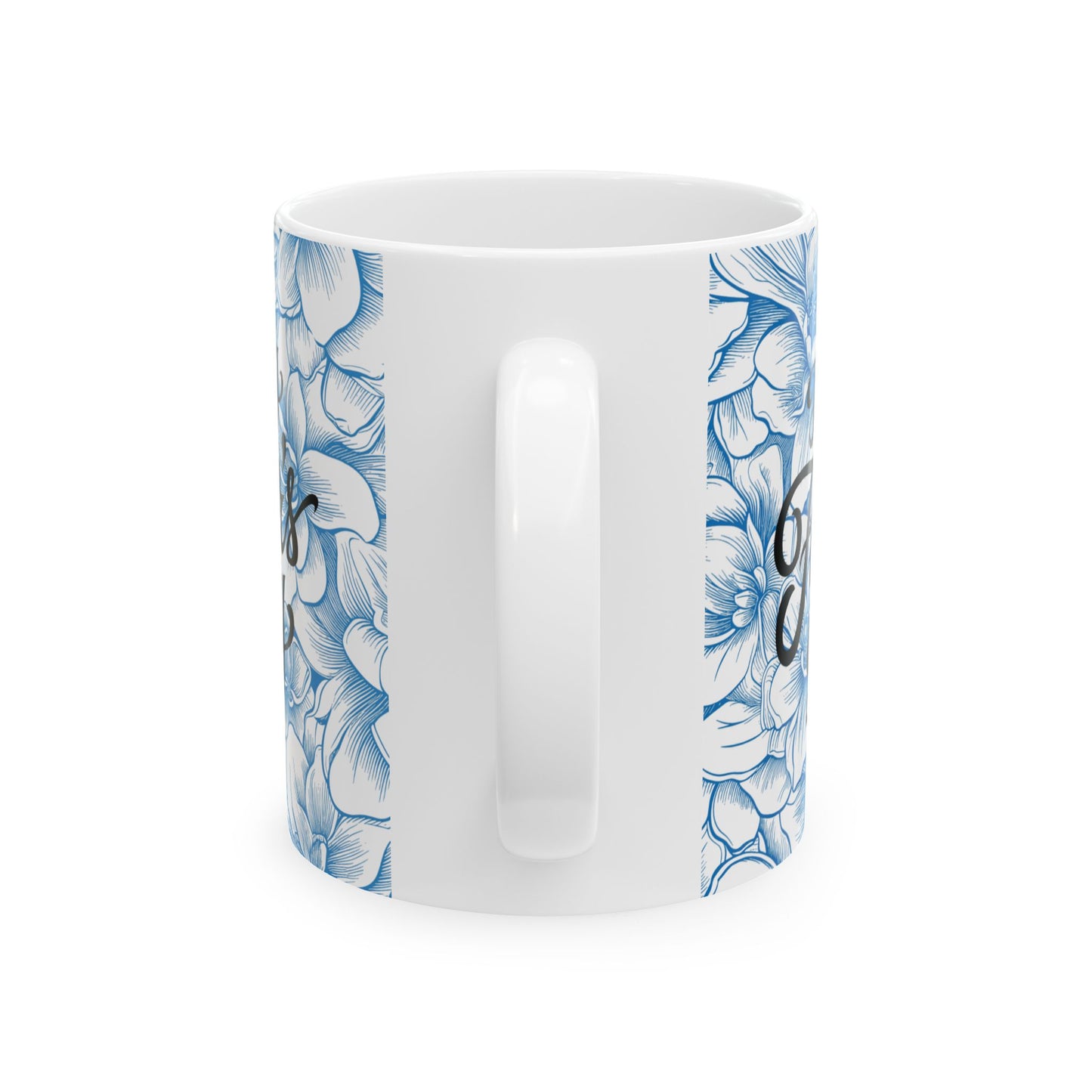 Floral Father's Day Ceramic Mug - Happy Father's Day Gift