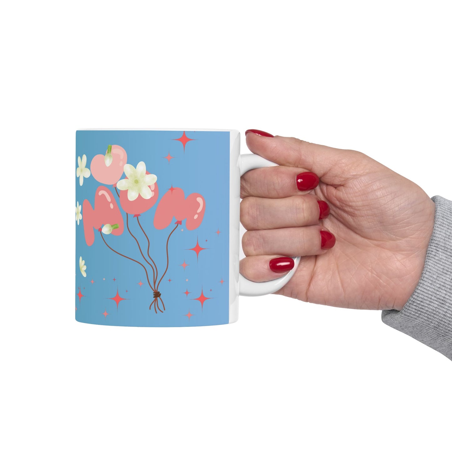 Floral Love Ceramic Mug - Perfect Gift for Friends & Special Occasions