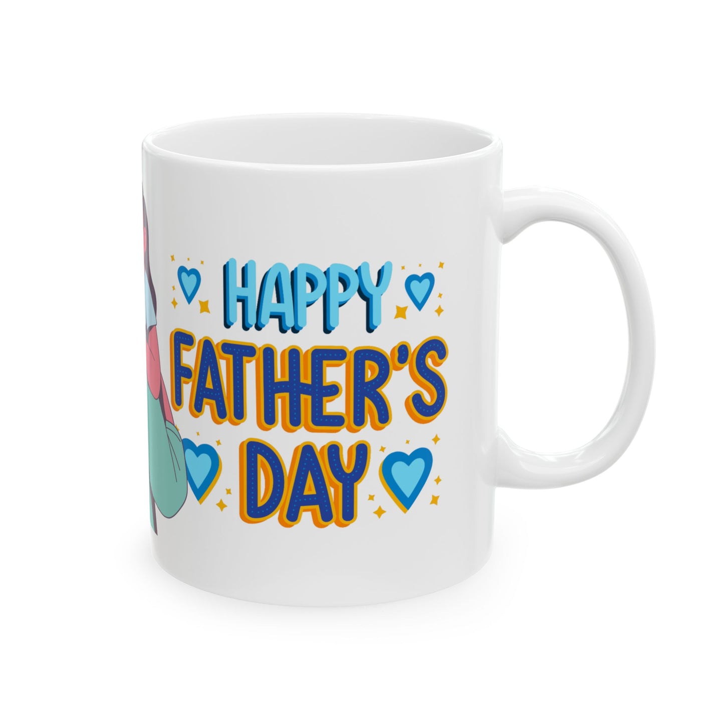 I Love Dad Ceramic Mug - Perfect Gift for Father's Day