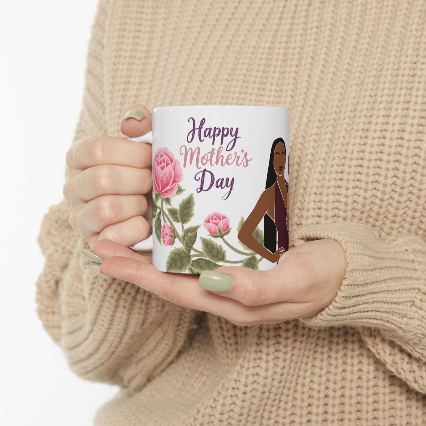Mother's Day Ceramic Mug - Floral Design | 11oz