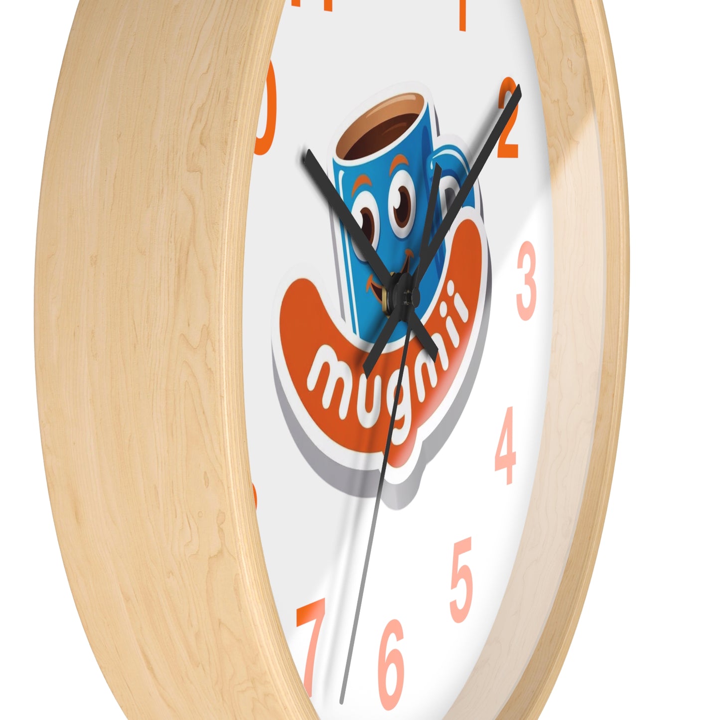 Cute Coffee Mug Wall Clock - Fun Home Decor for Coffee Lovers