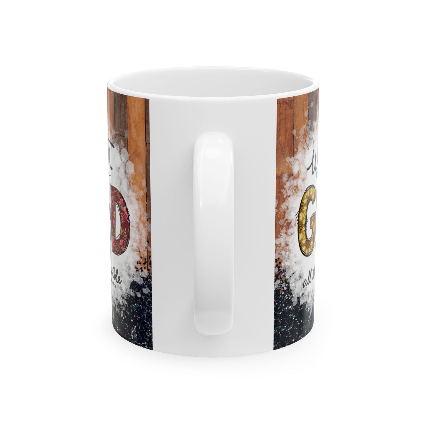 Inspirational Ceramic Mug - Faith & Motivation Gift - 11oz