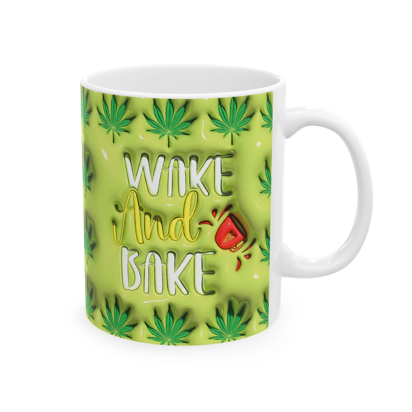 Fun Cannabis-Themed Ceramic Mug - Perfect for Chill Moments