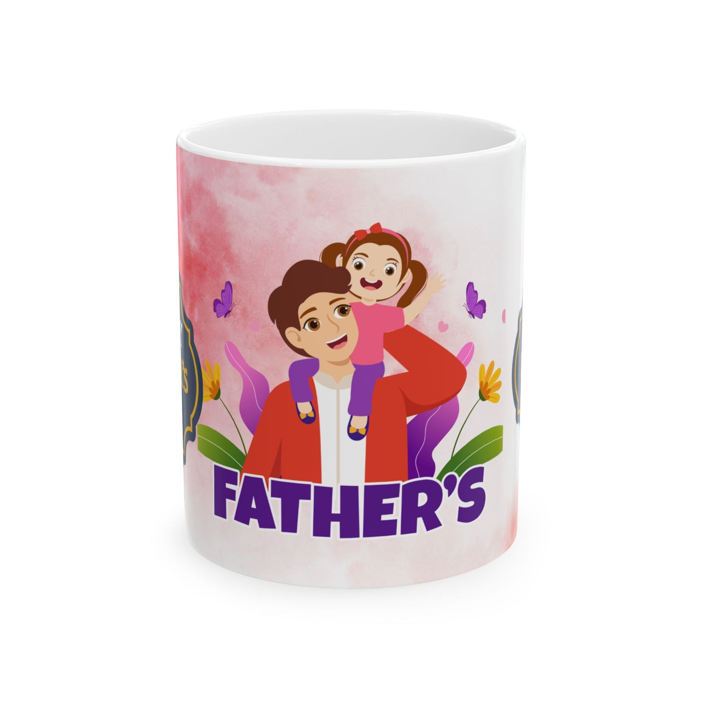 Personalized Father's Day Ceramic Mug Family Love Gift