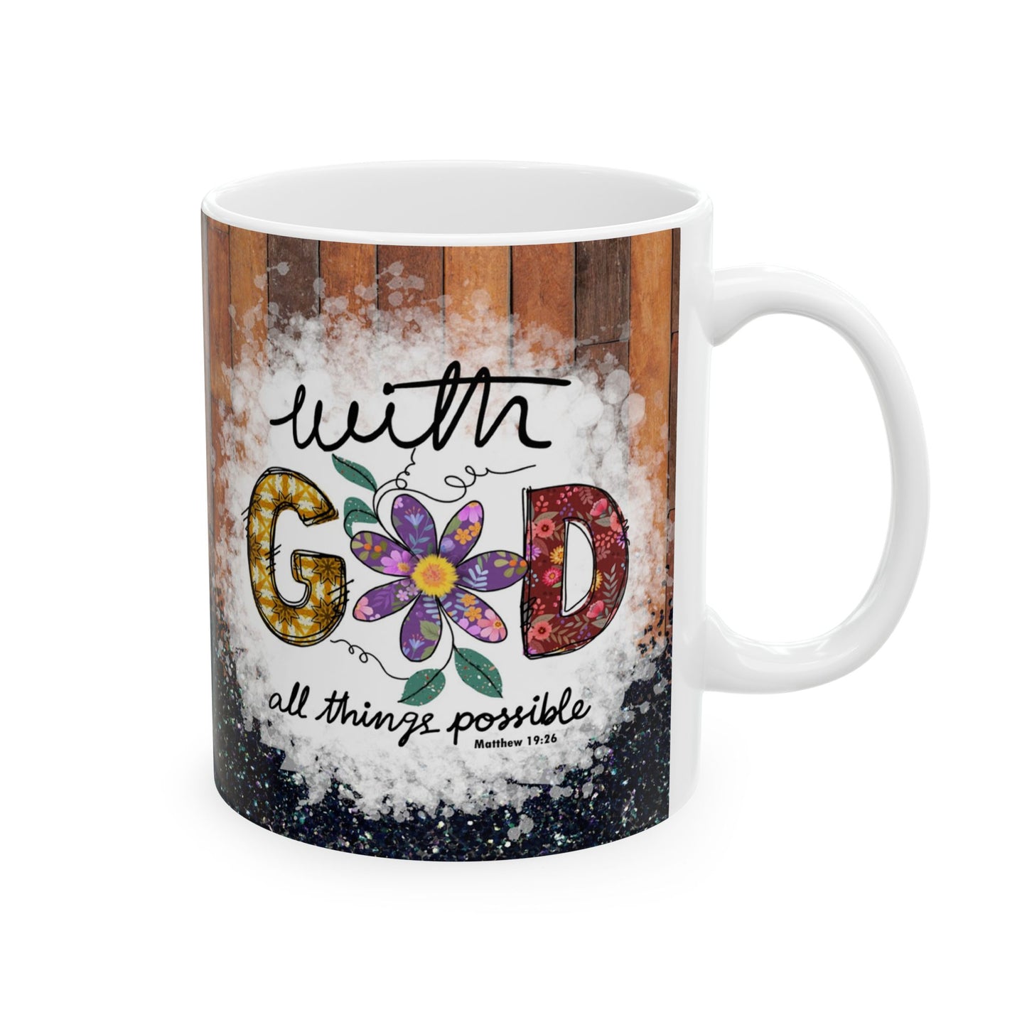 Inspirational Ceramic Mug - Faith & Motivation Gift - 11oz