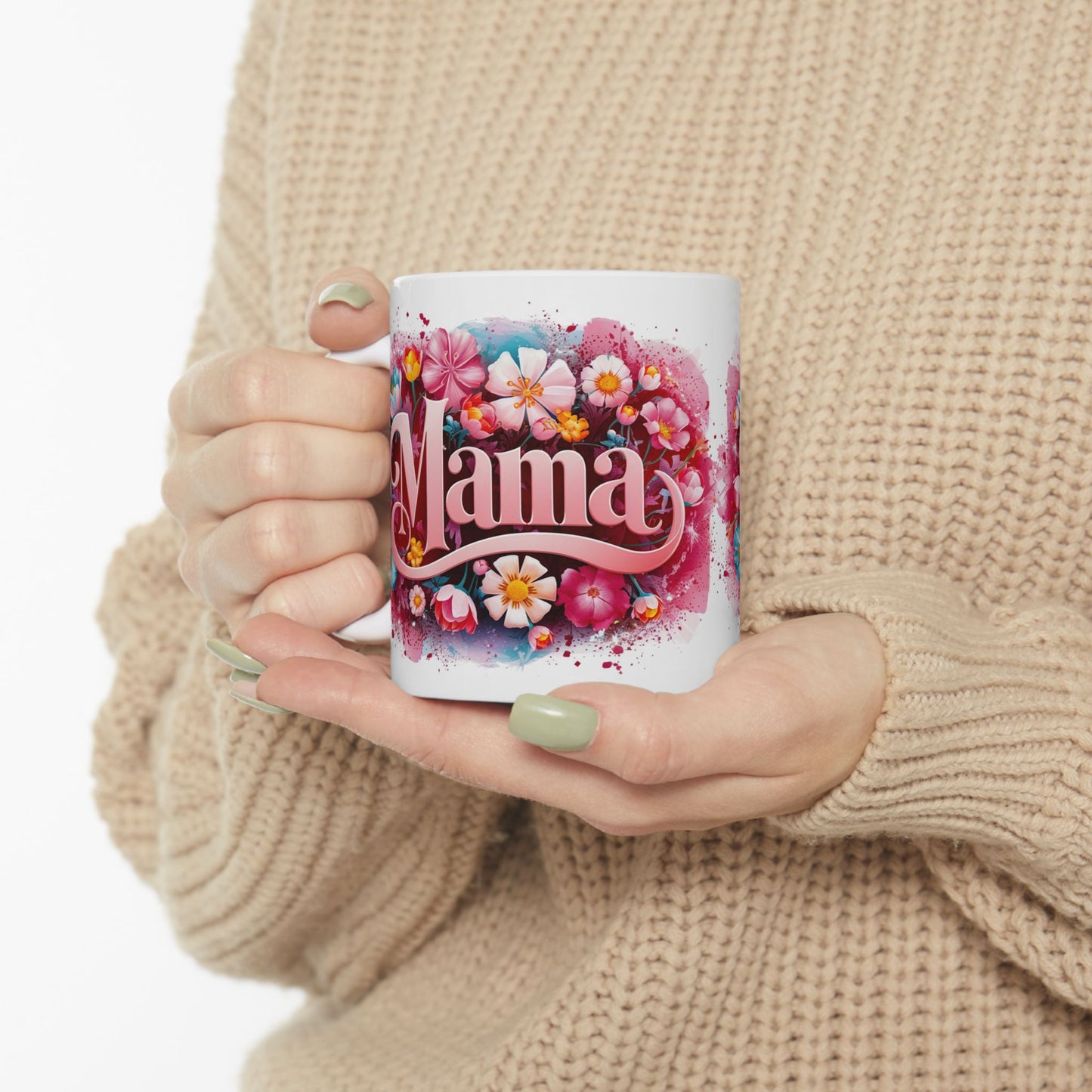 Floral Mama Ceramic Mug - Perfect Gift for Mother's Day