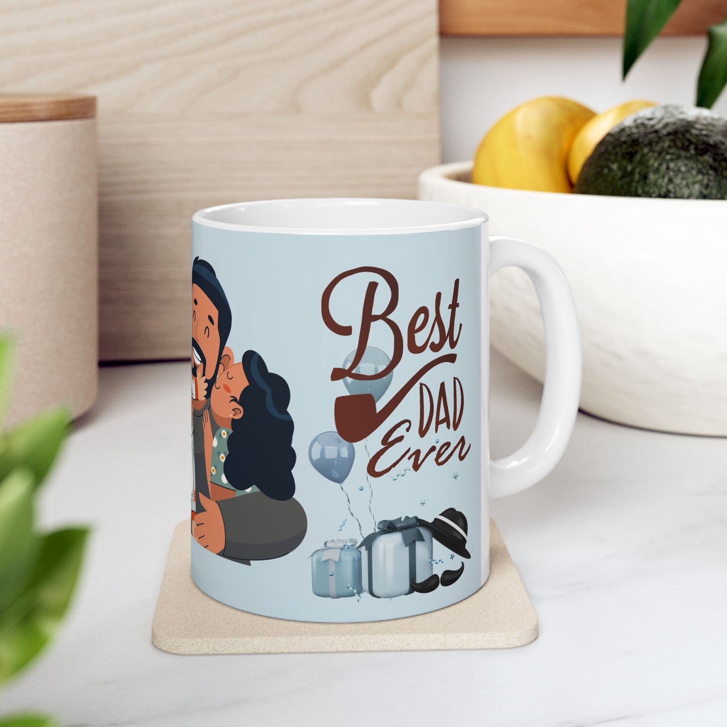 Best Dad Ever Ceramic Mug - Perfect Gift for Father's Day