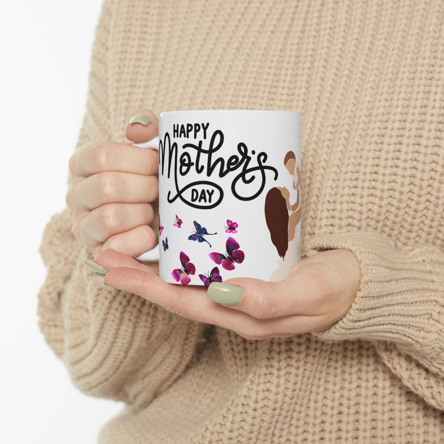 Mother's Day Ceramic Mug - Heartwarming Gift for Moms - 11oz