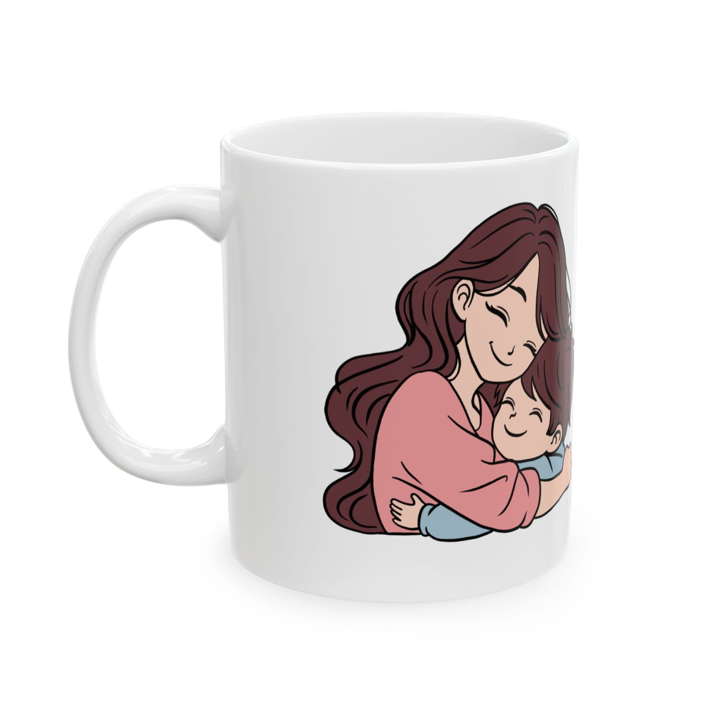 Heartfelt Mom Ceramic Mug - Perfect Gift for Mother's Day