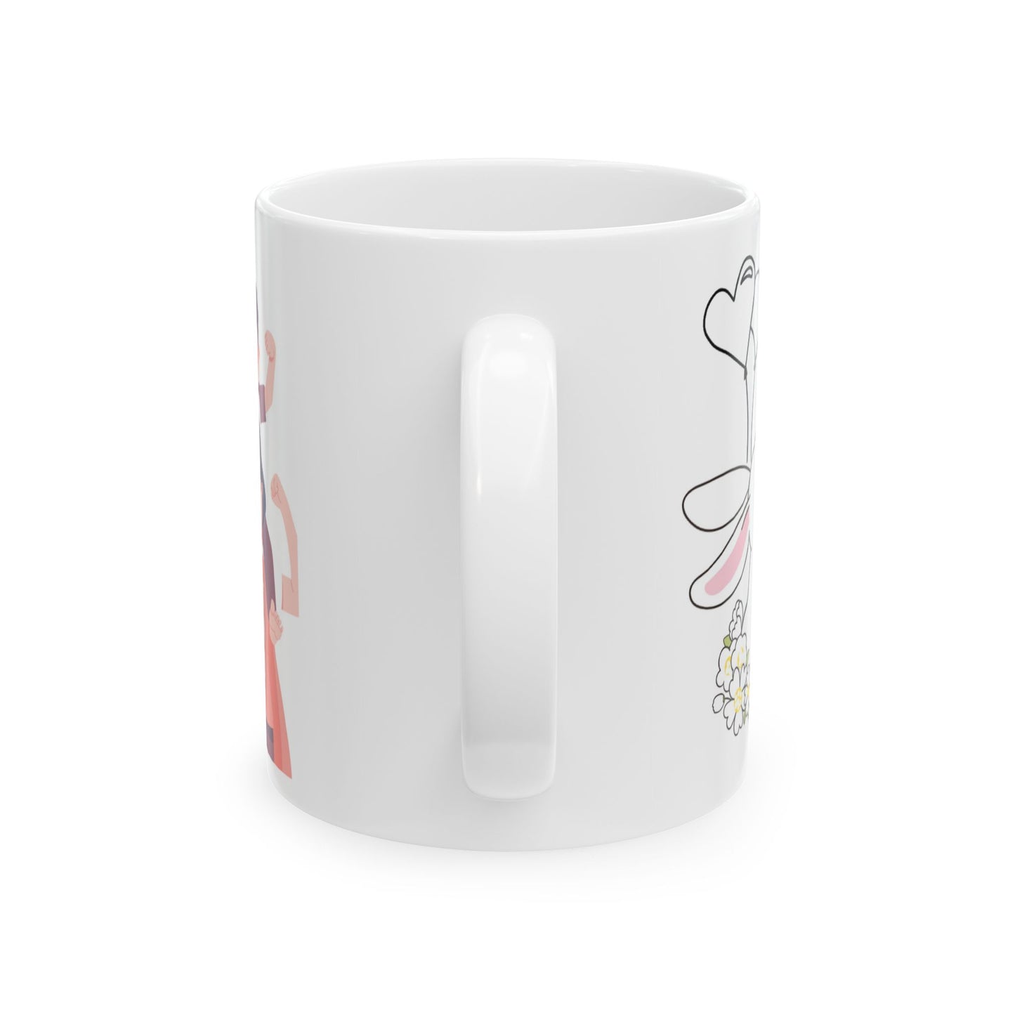 Mother's Day Floral Ceramic Mug - Heartfelt Gift for Mom