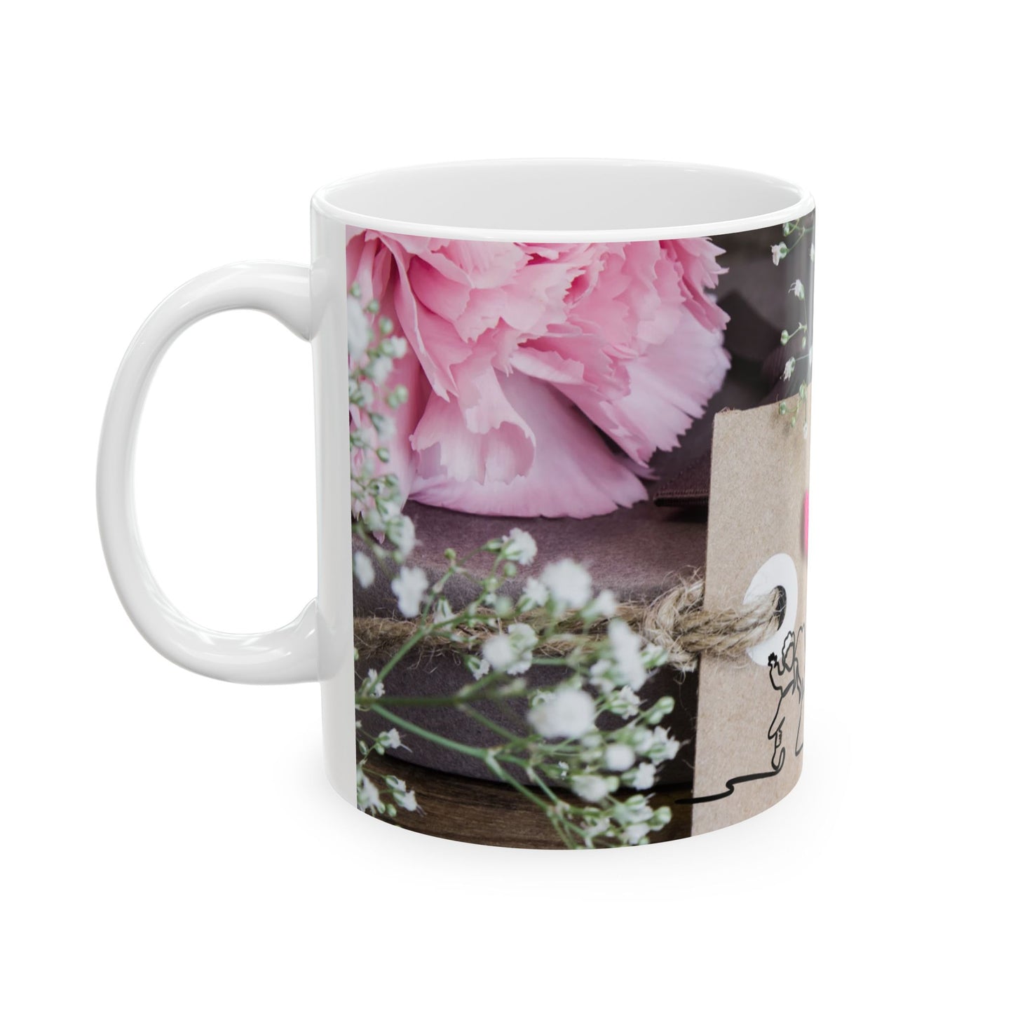 Happy Mother's Day Floral Ceramic Mug - Perfect Gift for Moms