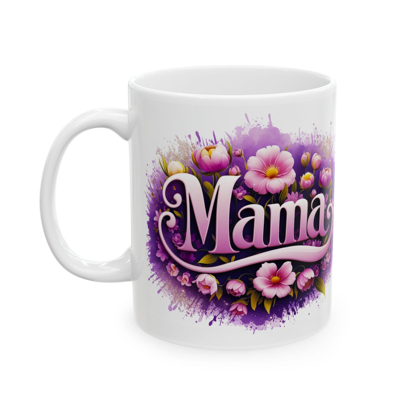Floral Mama Ceramic Mug - Perfect Gift for Mother's Day, Birthdays, or Just Because