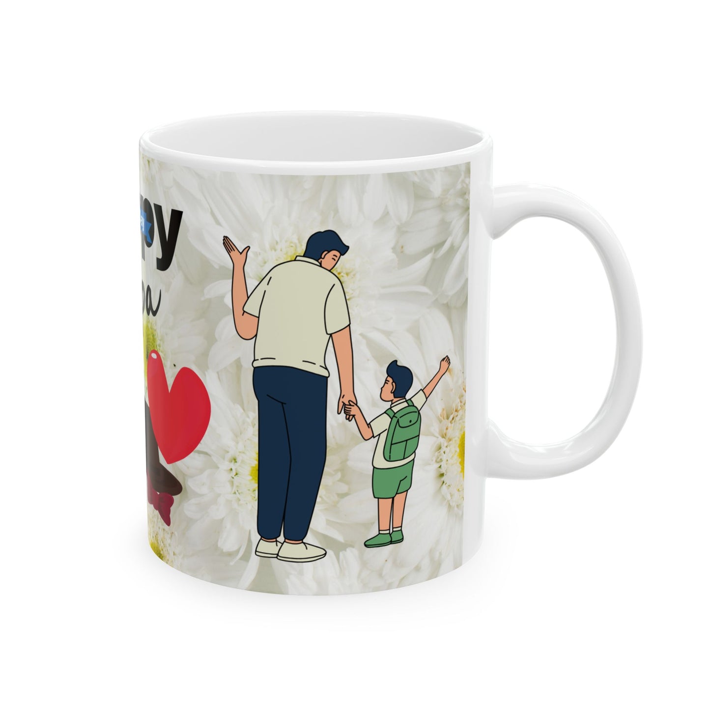 Happy Papa Father's Day Ceramic Mug - Perfect Gift for Dad