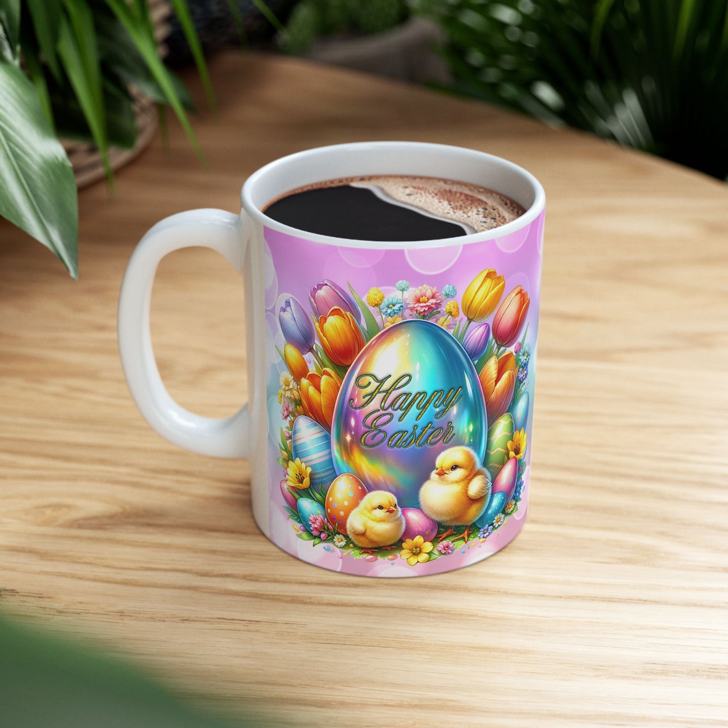 Colorful Floral Easter Spring Celebration Mug