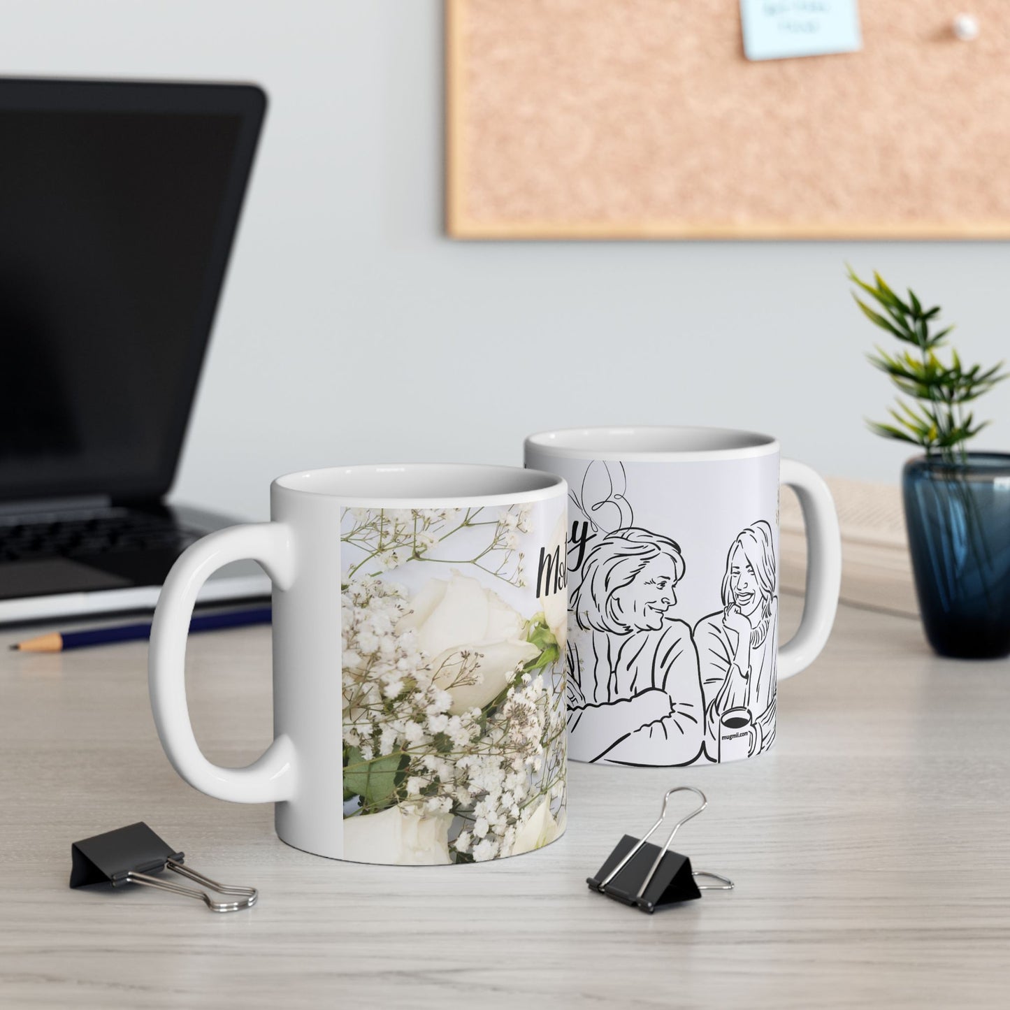 Happy Mother’s Day Floral Ceramic Mug - 11oz