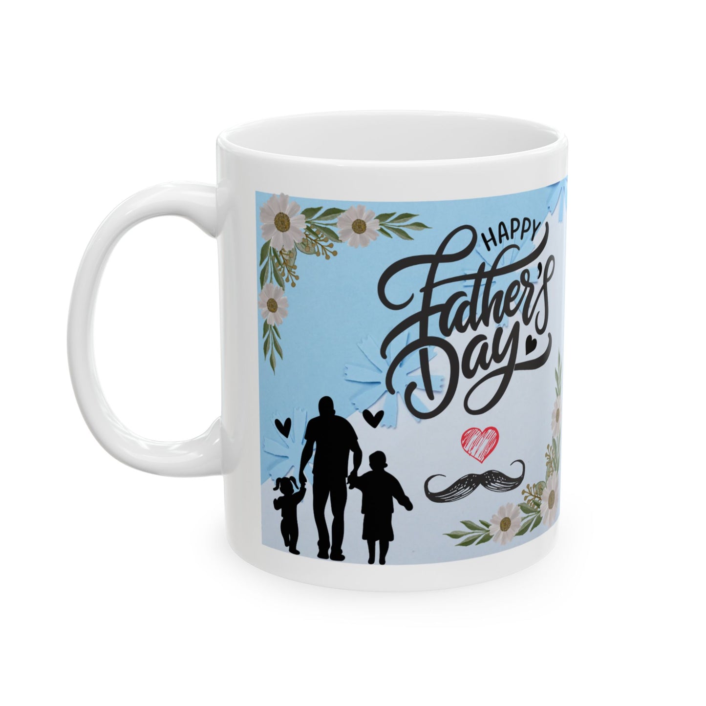 Happy Father's Day Ceramic Mug - Inspirational Gift for Dads