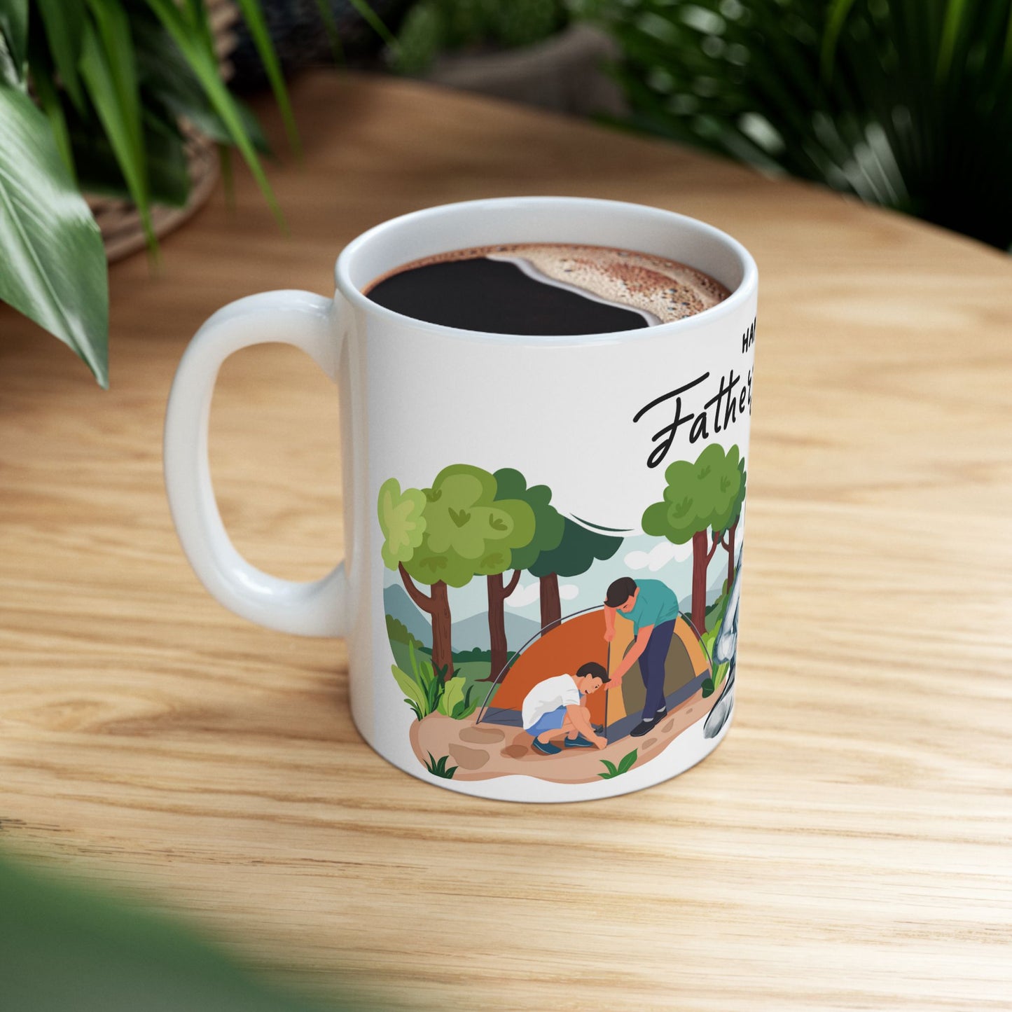 Happy Father's Day Ceramic Mug - Perfect Gift for Dads!