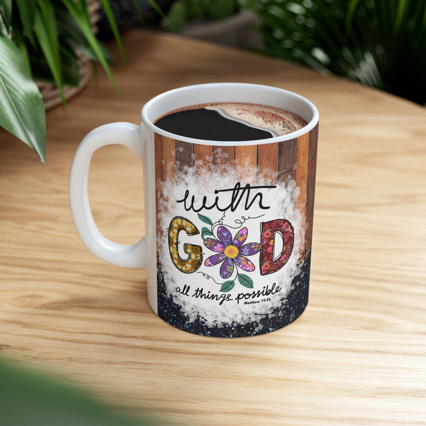 Inspirational Ceramic Mug - Faith & Motivation Gift - 11oz