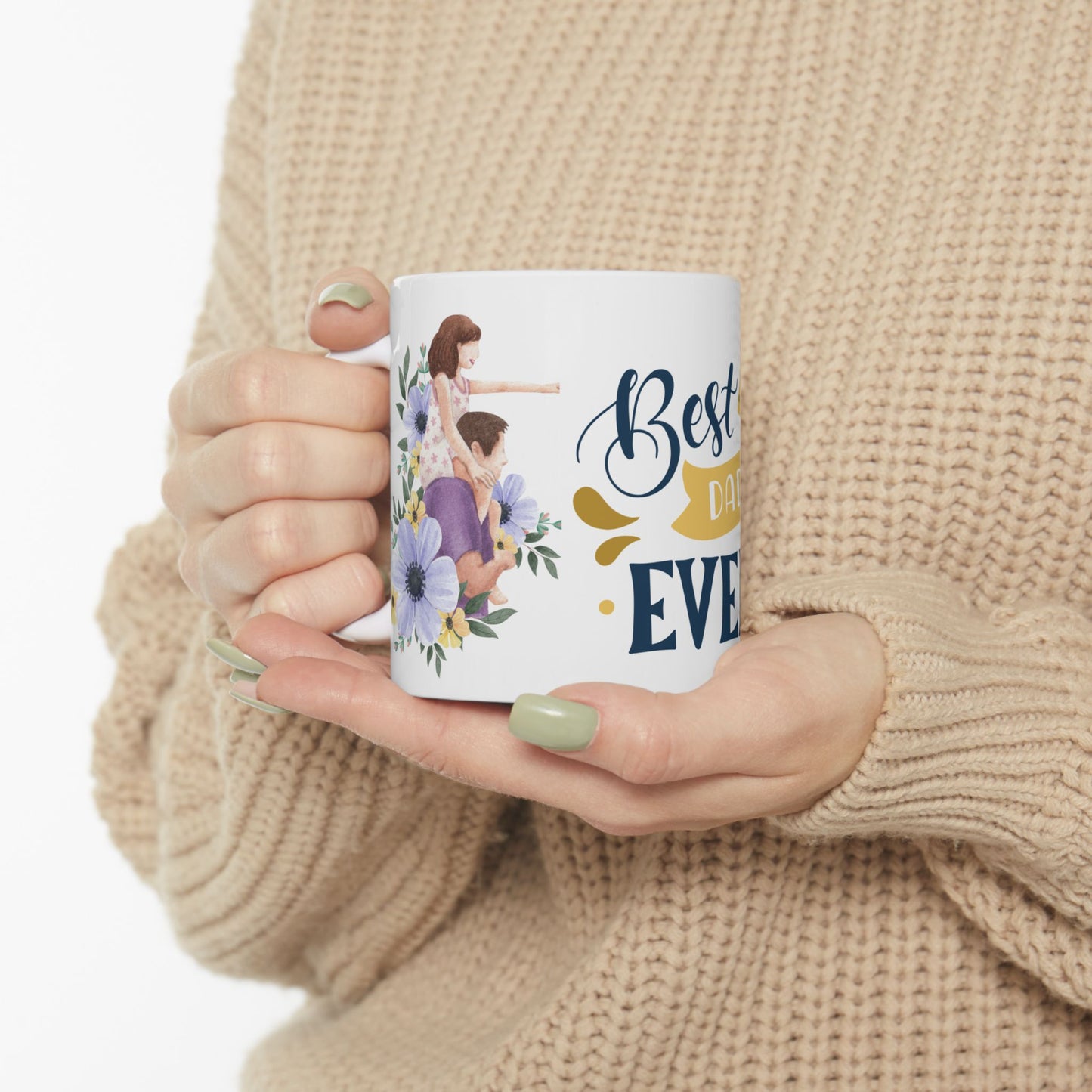 Best Dad Ever Ceramic Mug - Perfect Gift for Father's Day or Any Occasion