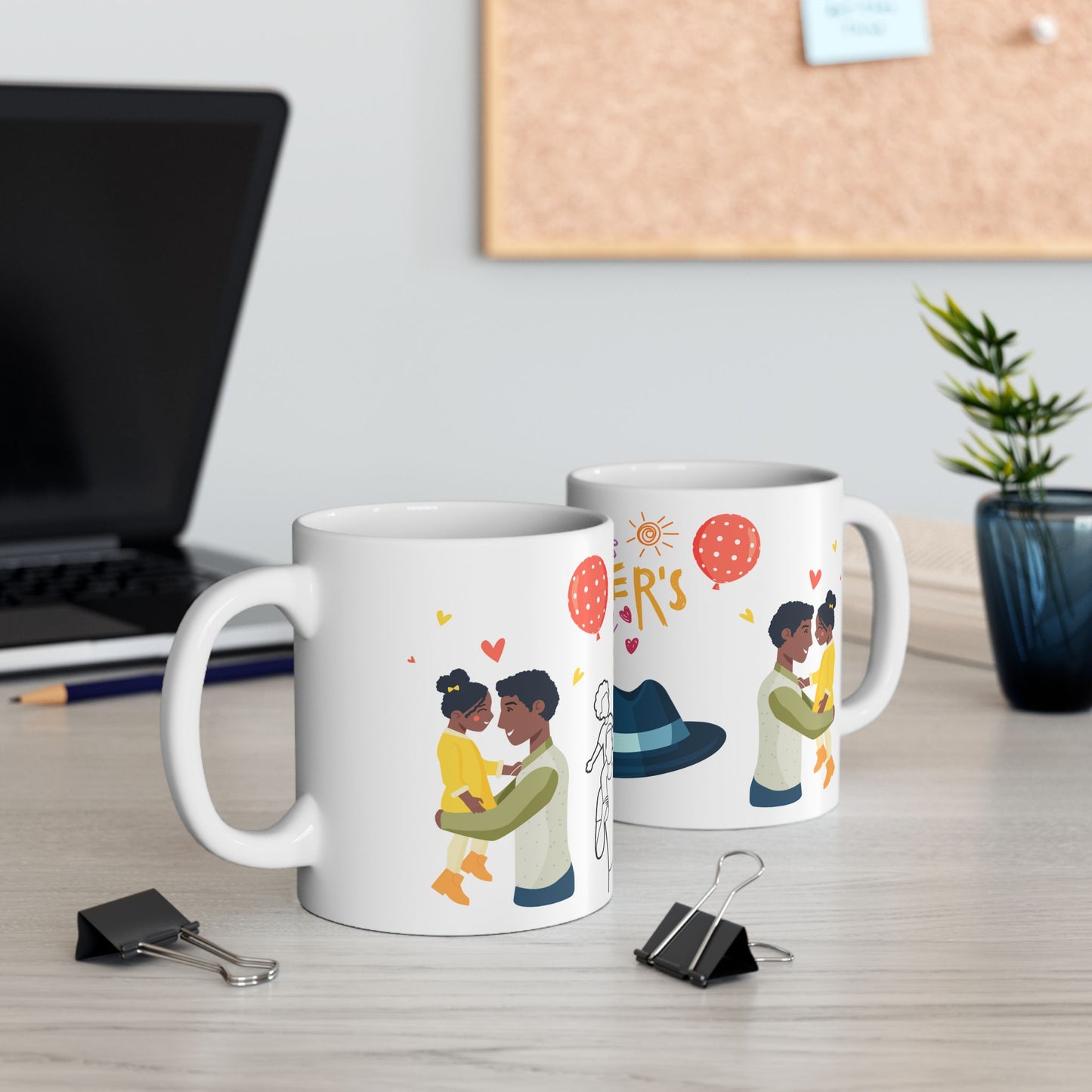 Happy Father's Day Ceramic Mug - Perfect Gift for Dad