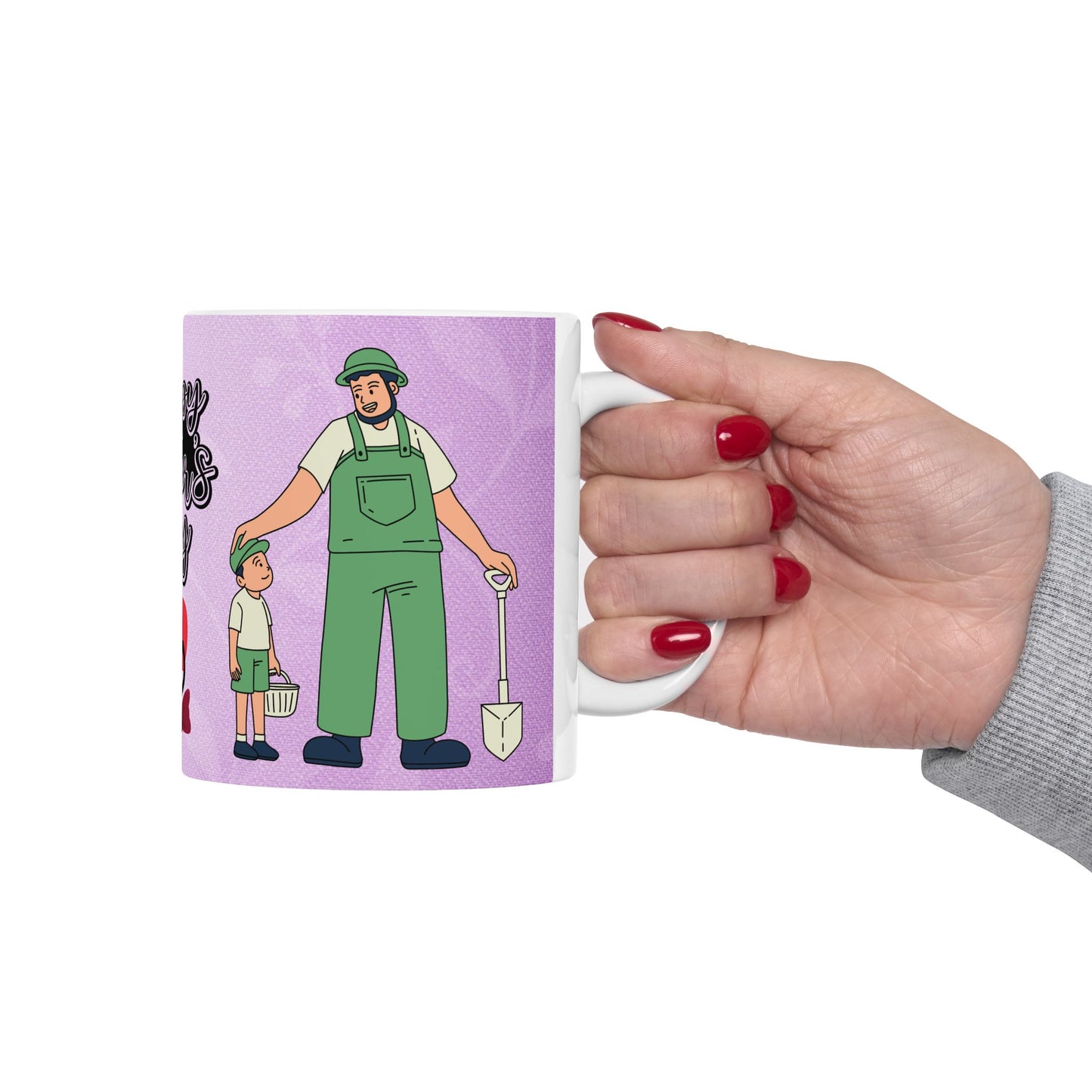 Happy Father's Day Ceramic Mug - Perfect Gift for Dads