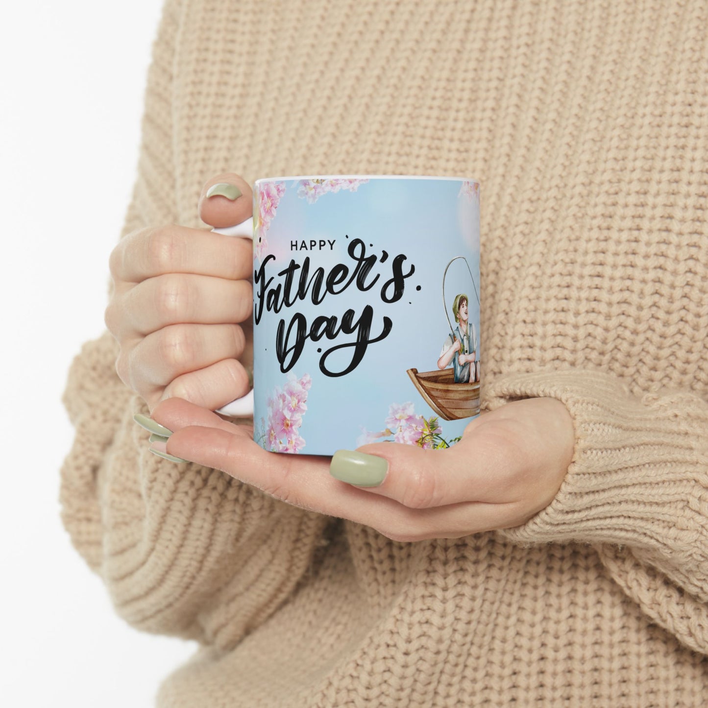 Father's Day Fishing Ceramic Mug
