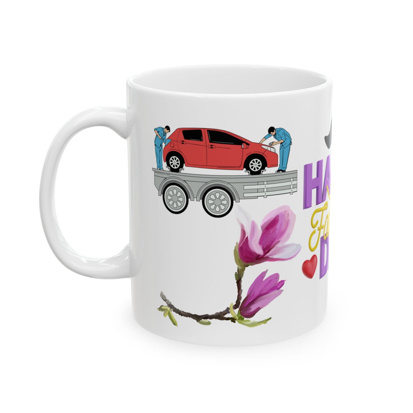 Happy Father's Day Ceramic Mug - Perfect Gift for Dads