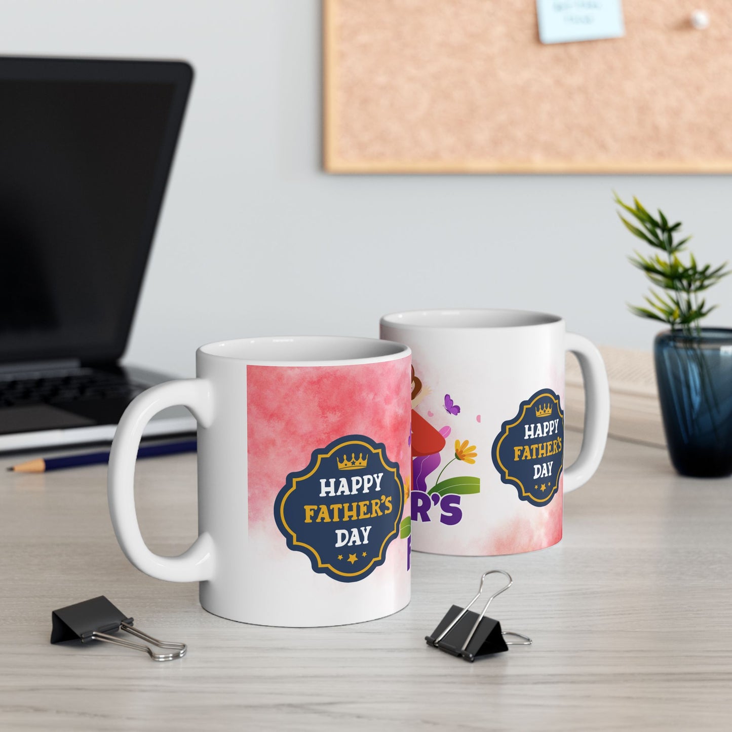 Personalized Father's Day Ceramic Mug Family Love Gift
