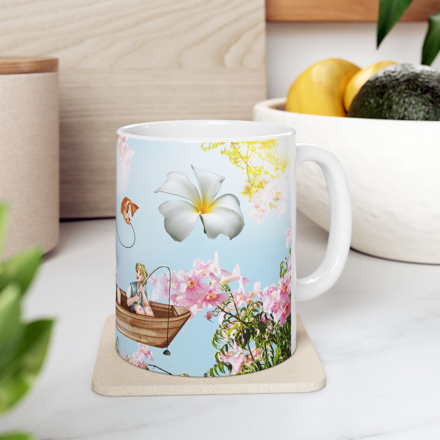 Father's Day Fishing Ceramic Mug