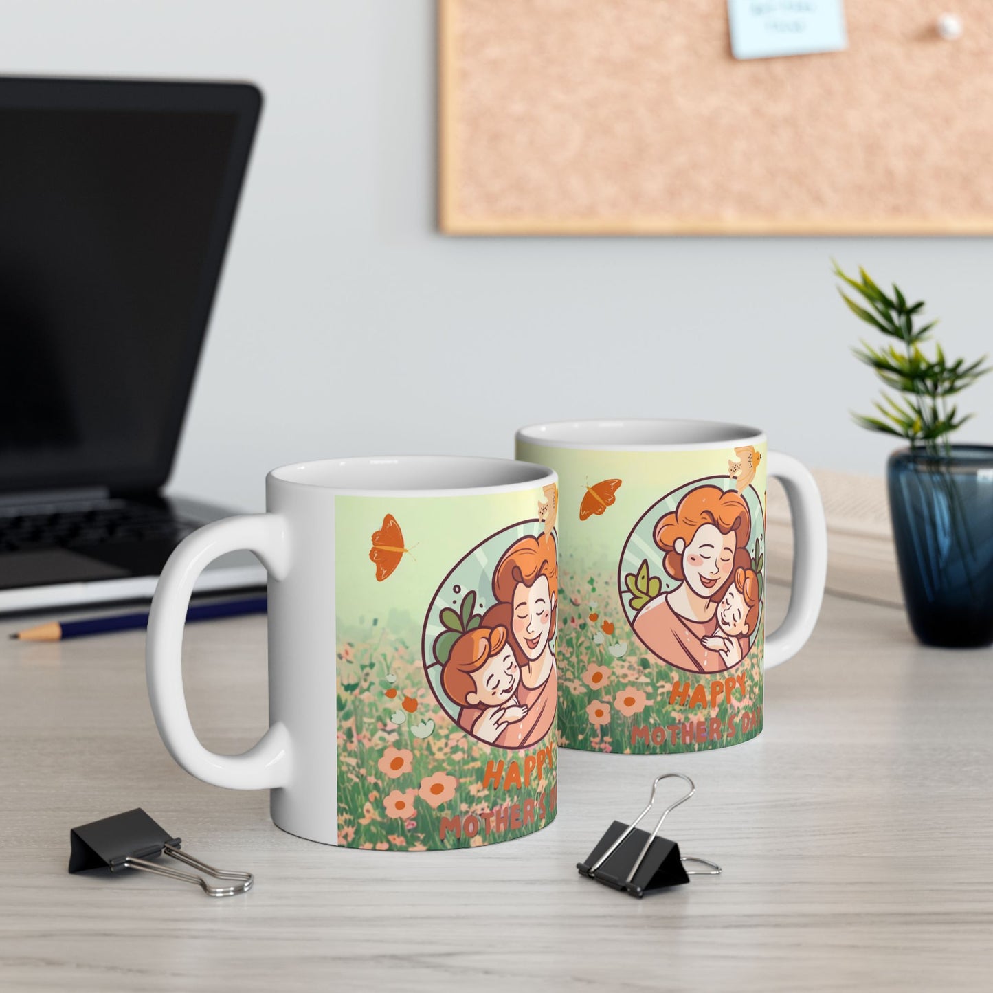 Whimsical Floral Ceramic Mug | Perfect for Spring Celebrations & Cozy Days