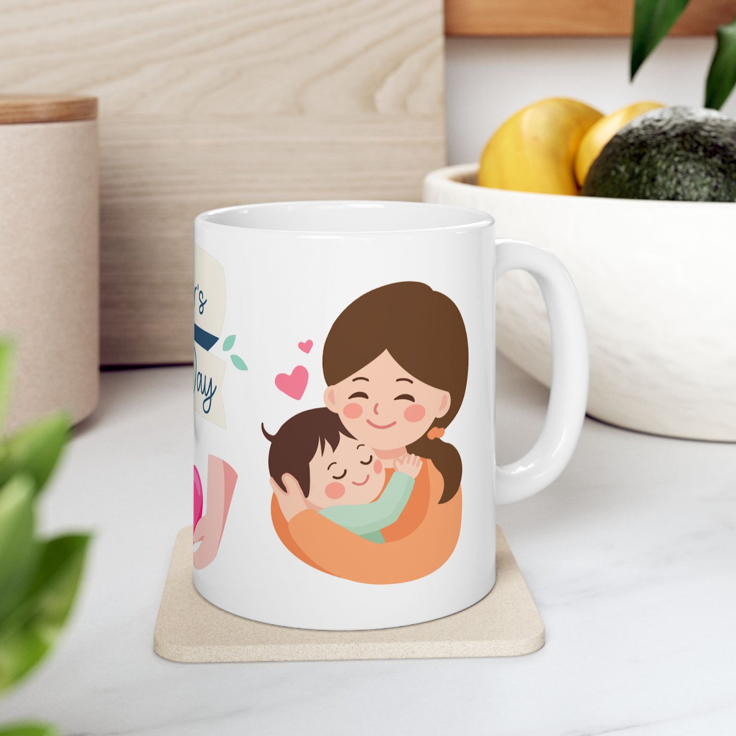 Mother's Day Ceramic Mug - Heartwarming Gift for Moms