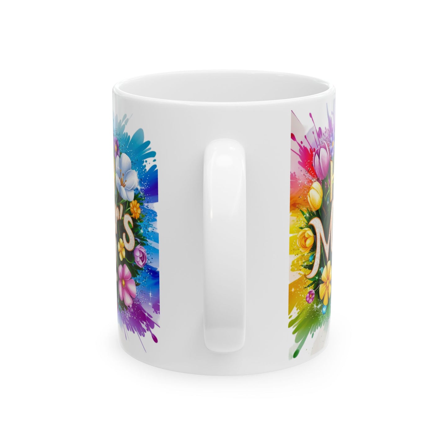 Happy Mother's Day Floral Ceramic Mug - 11oz