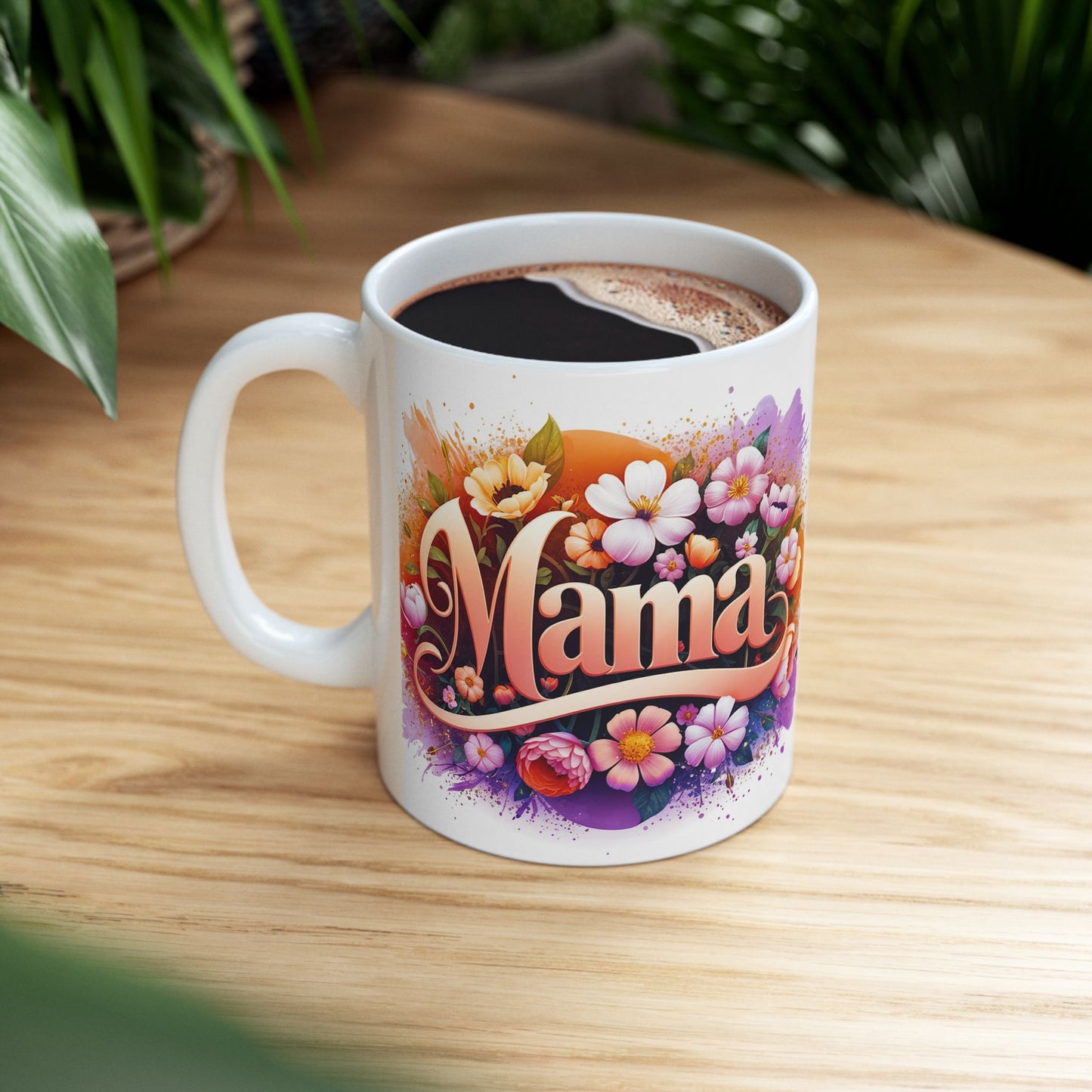 Floral Mama Ceramic Mug - Perfect Gift for Mother's Day